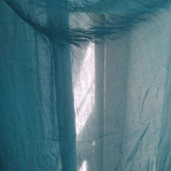 Forever 21 sheer long turquoise scarf - Picture 6 of 6